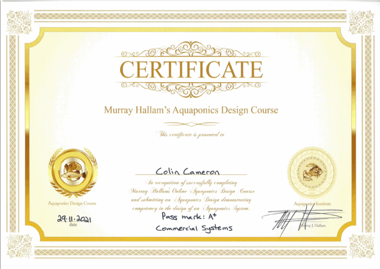 Completion Certificate